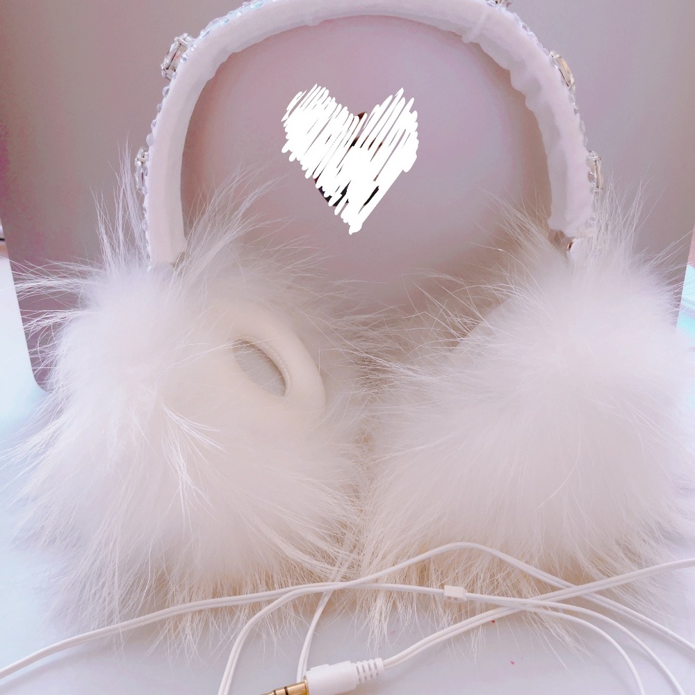 Monnalisa Limited Edition Adjustable Girl's Headphones Natural Fox 6 to14 - Picture 3 of 12
